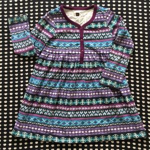 Tea Collection Blue and Purple Stripe Dress Size 4